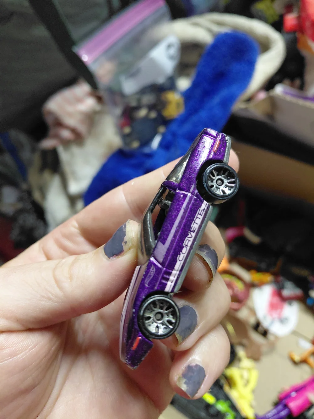 1:64 scale Hot Wheels '80s Corvette, likely from the 2012 Vintage or 2013 HW Sho